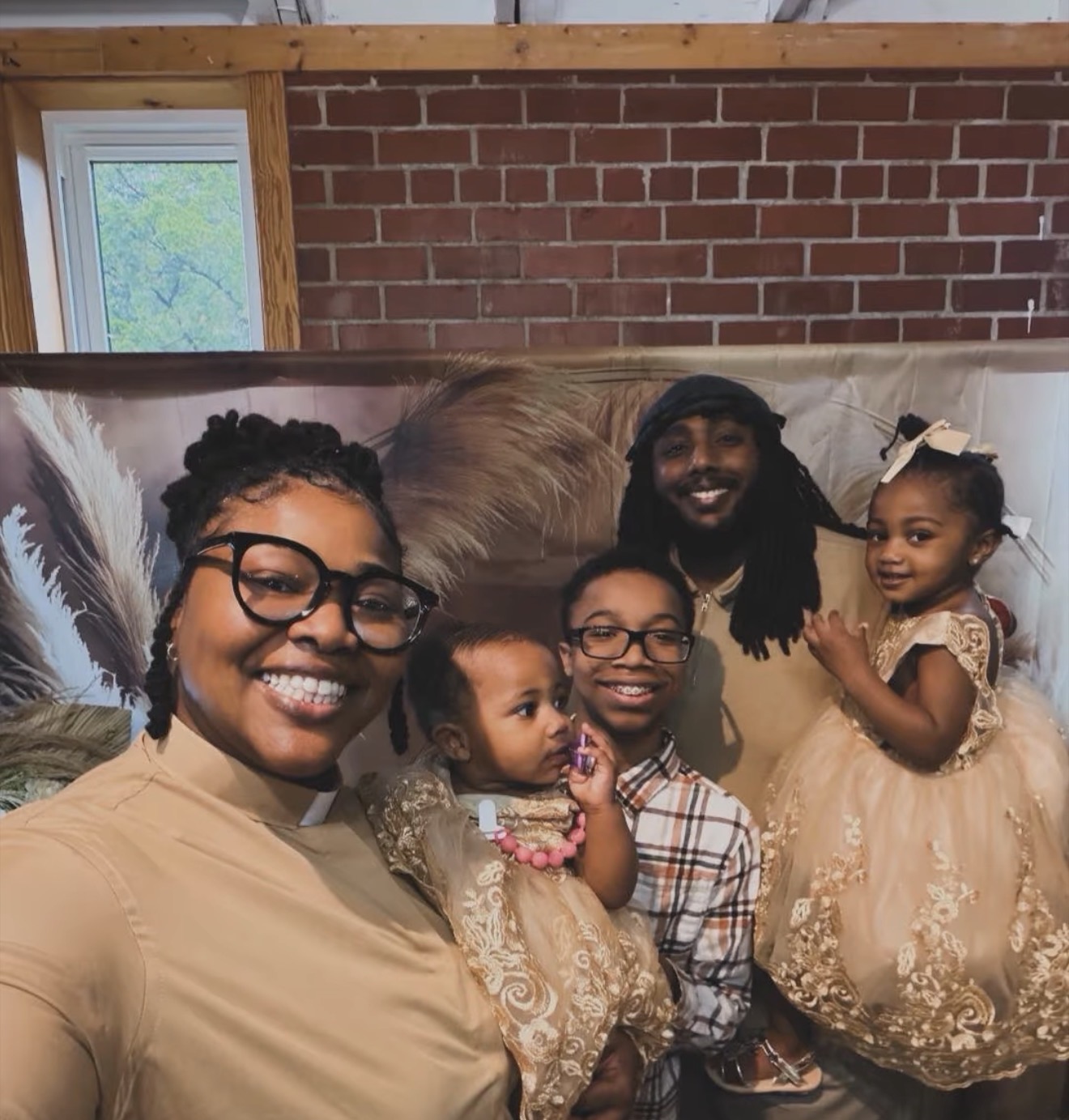 Georgina with her family in the Gullah Geechee community, Charleston, SC.